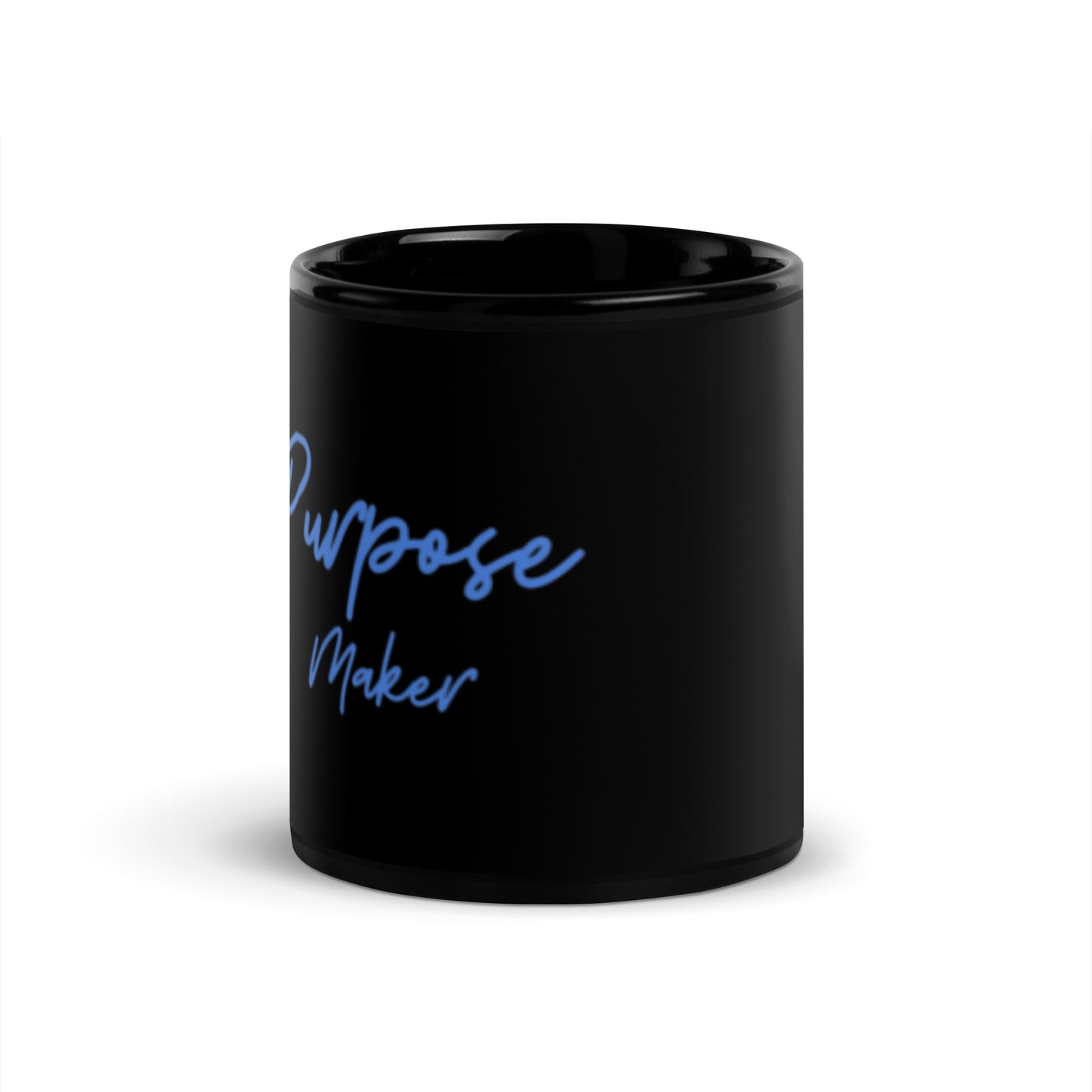 Purpose Maker Black Glossy Mug