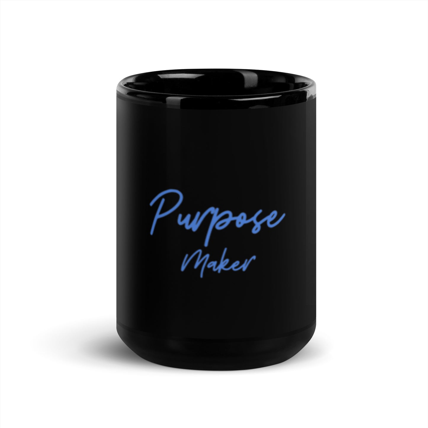 Purpose Maker Black Glossy Mug